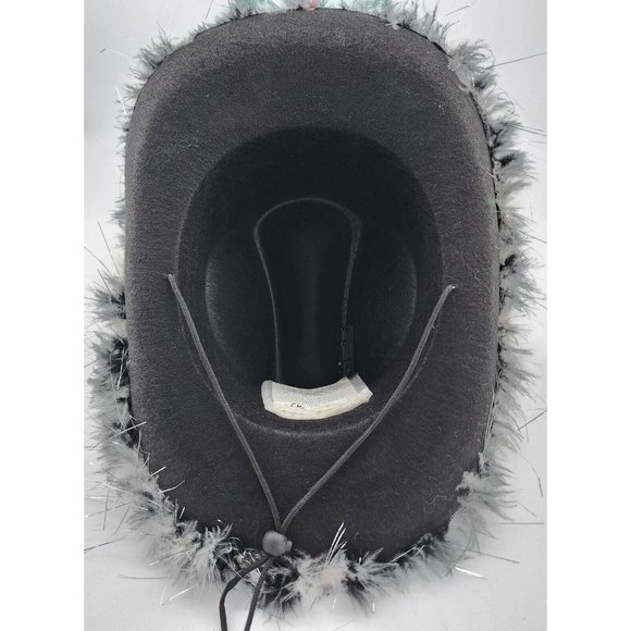 Michael Flatley\'s Lord of the Dance Black Light Up Feathered Cowboy Hat Souvenir main image 4